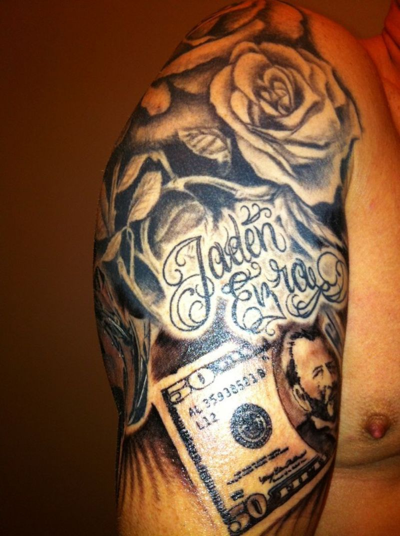 Money Tattoos Meanings And Design Money Tattoos Money Tattoo pertaining to sizing 800 X 1072