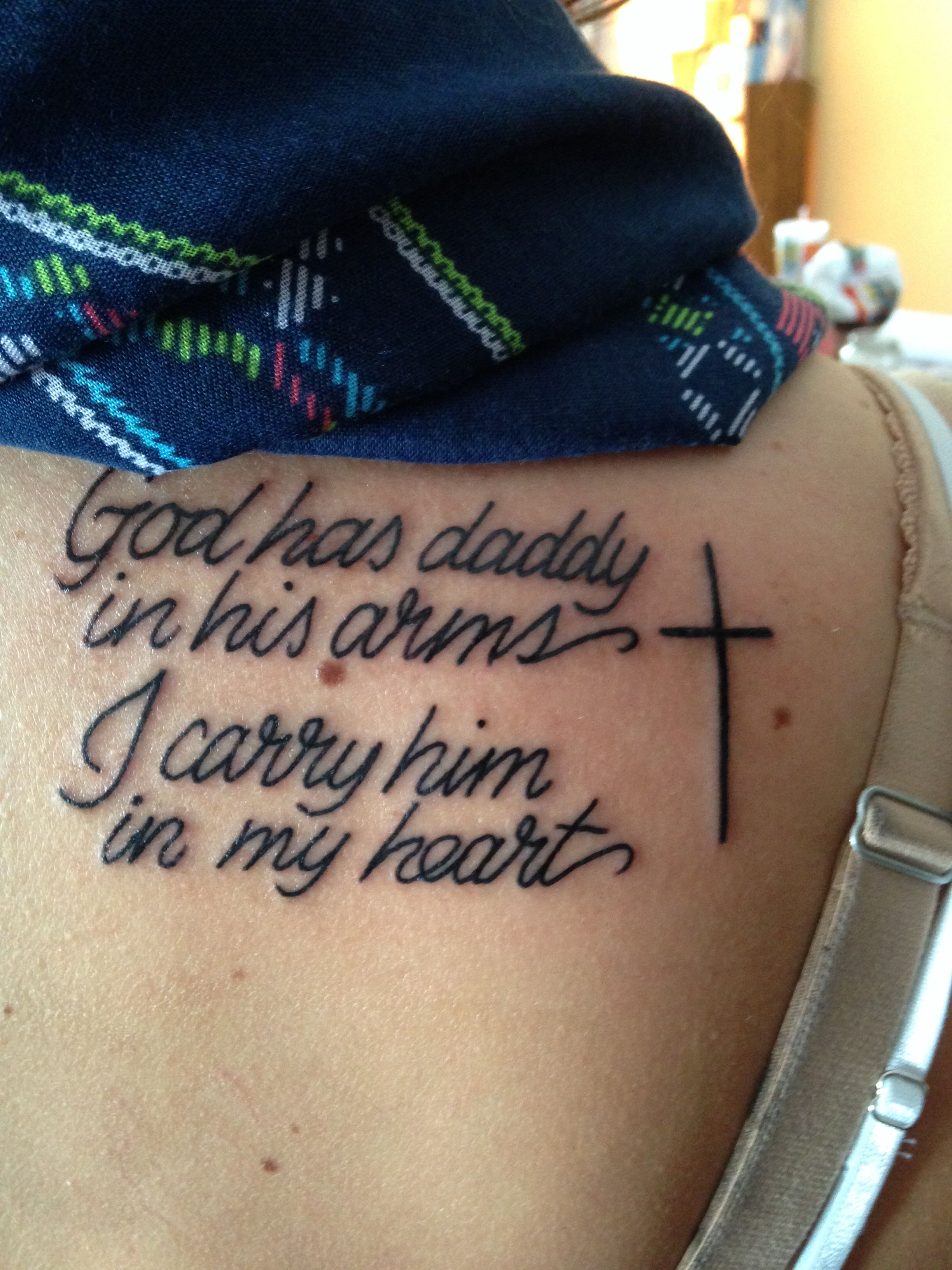 My First Tattoo In Loving Memory Of My Dad Gone But Never Forgotten intended for dimensions 2448 X 3264