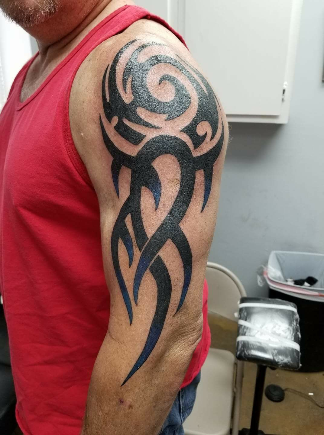 My New Ink Greg5149yahoo Tattoos Tribal Tattoos Shoulder regarding measurements 1072 X 1440