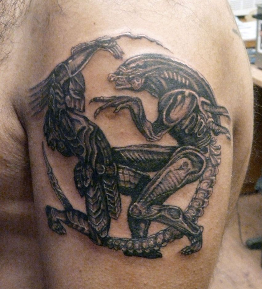 My Tattoo Designs Alien Vs Predator Predator Predator Tattoo intended for sizing 851 X 938