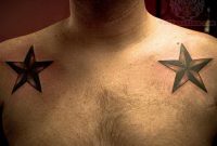 Nautical Star Tattoos On Front Shoulders For Men in measurements 1048 X 786
