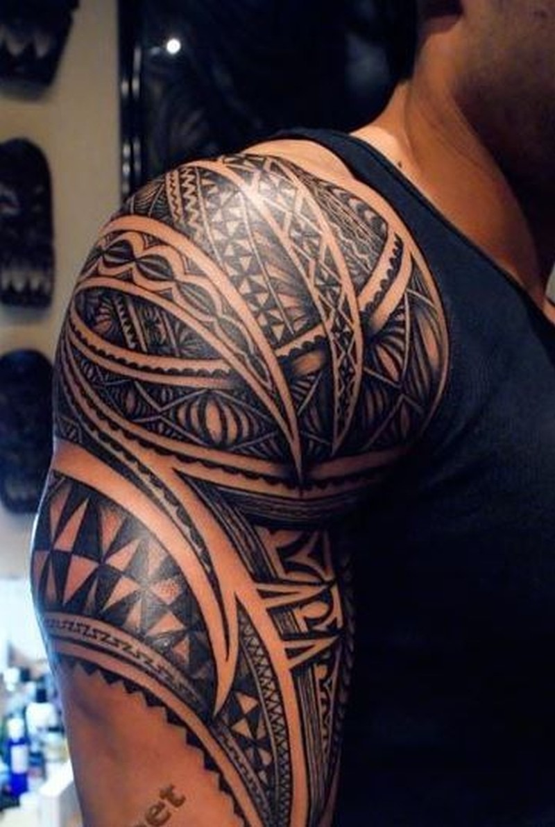 Nice Maori Tattoo On Shoulder Tattoos Book 65000 Tattoos Designs inside proportions 800 X 1192