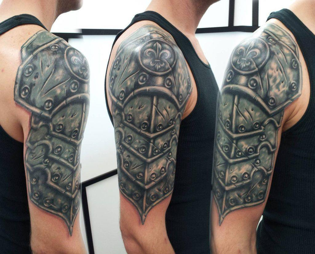 Noble Shoulder Armor Tattoos Tattoozza pertaining to size 1024 X 826