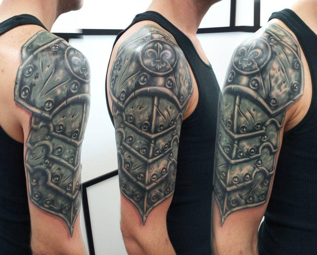 Noble Shoulder Armor Tattoos Tattoozza within sizing 1024 X 826