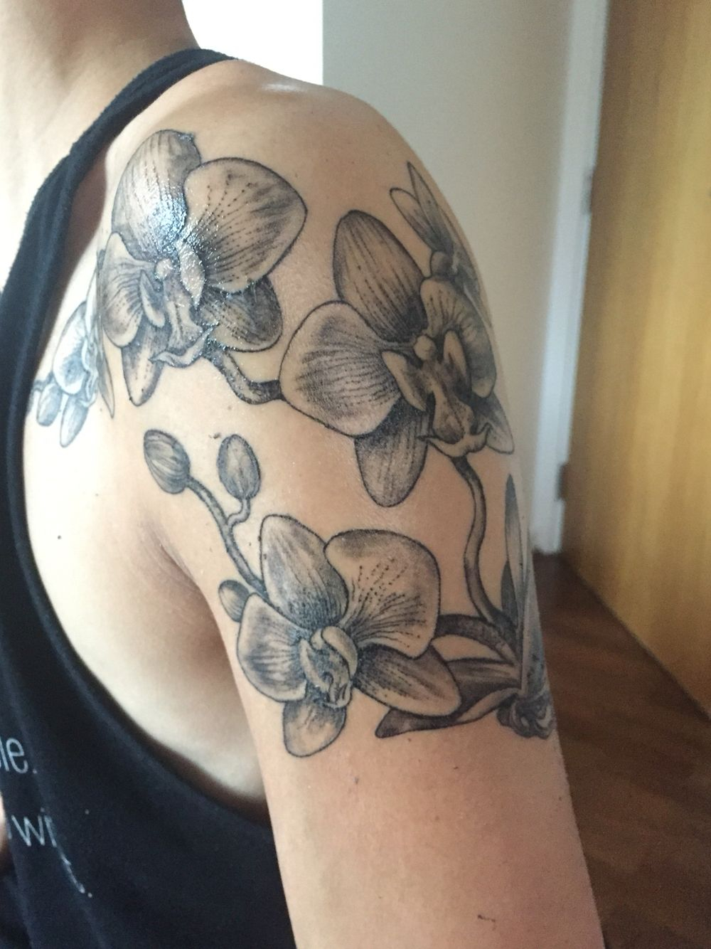 Orchid Shoulder Tattoo Tattoos Tattoos Orchid Tattoo Orchid throughout size 1000 X 1334