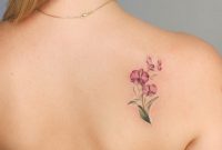 Orchids Tattoo On The Right Shoulder Blade Tattoogrid within size 819 X 1024