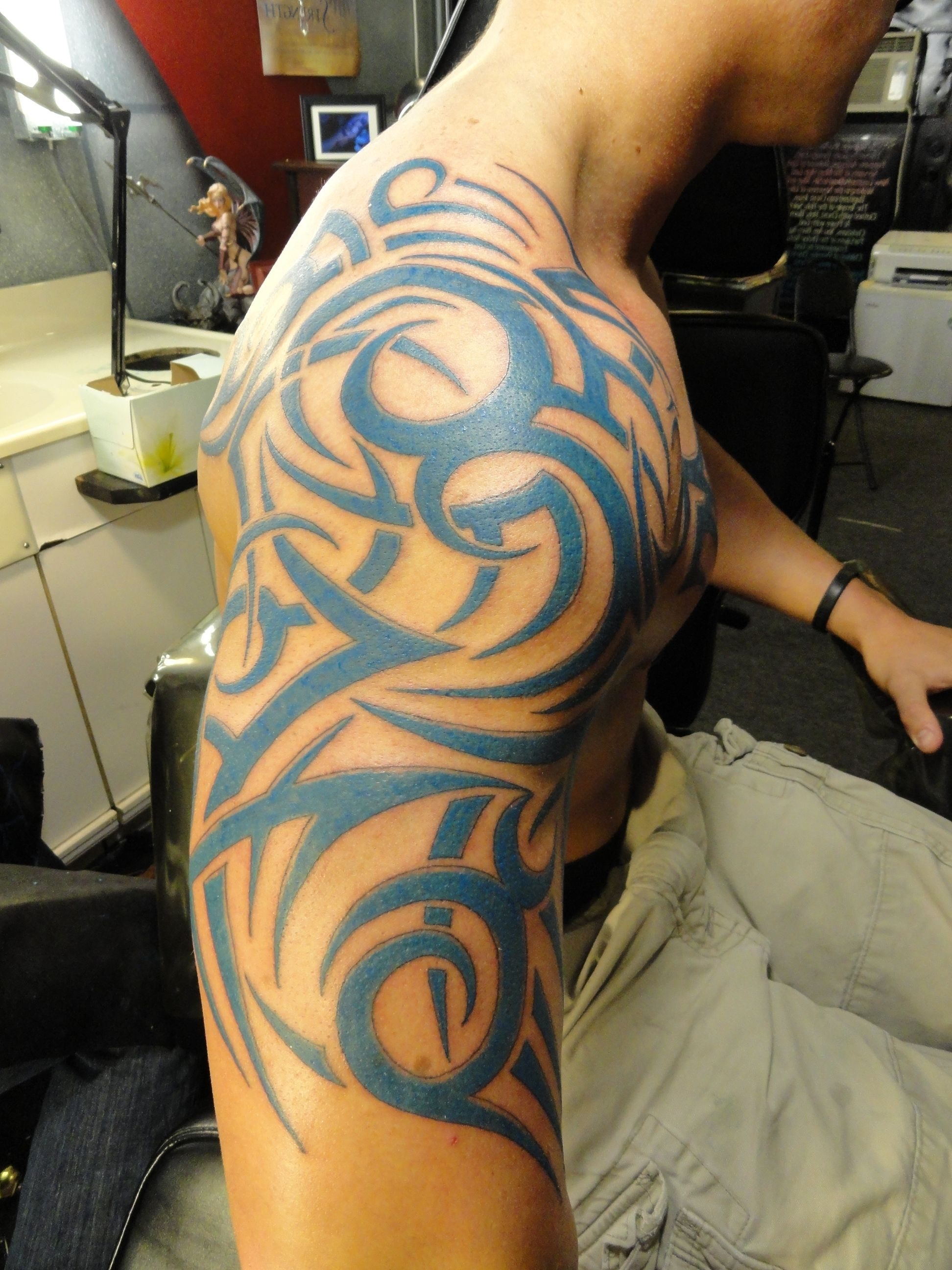 Over Shoulder Tattoo Designs Tribal Shoulder Tattoos Designs And intended for size 1944 X 2592