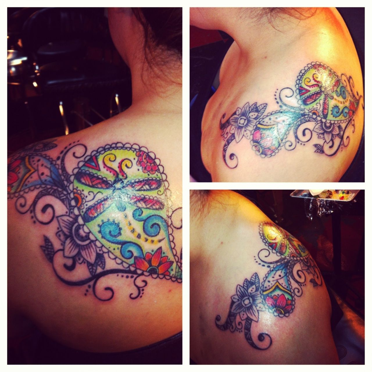 Paisley Tattoo Over The Shoulder Color Ohh I Likey Paisley with regard to measurements 1280 X 1280