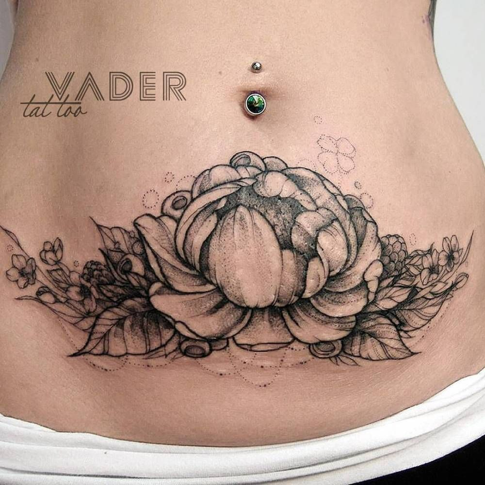 Peony Tattoo On Tanyas Stomach To Hide Stretch Marks 3 Hour with regard to dimensions 1000 X 1000