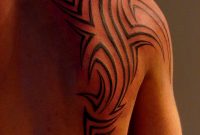 Pics For Shoulder Blade Tattoo Men Art Tribal Tattoos Tribal intended for dimensions 778 X 1037