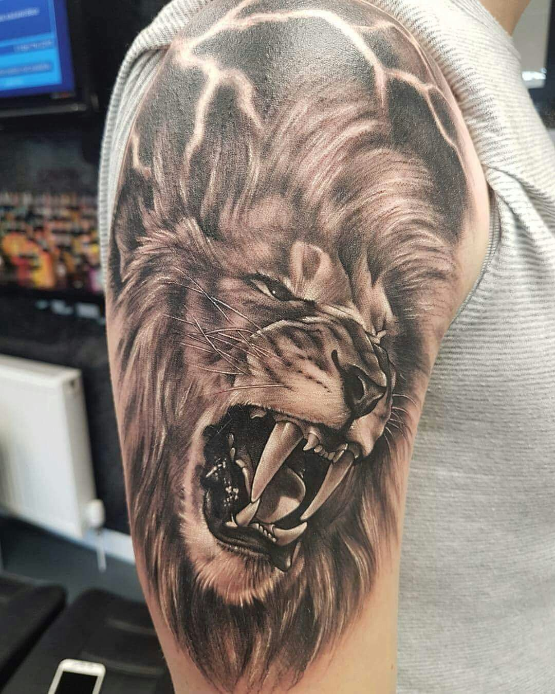 Pin Ciro Minopoli On Tattoos Lion Tattoo Lion Shoulder Tattoo with regard to measurements 1080 X 1350