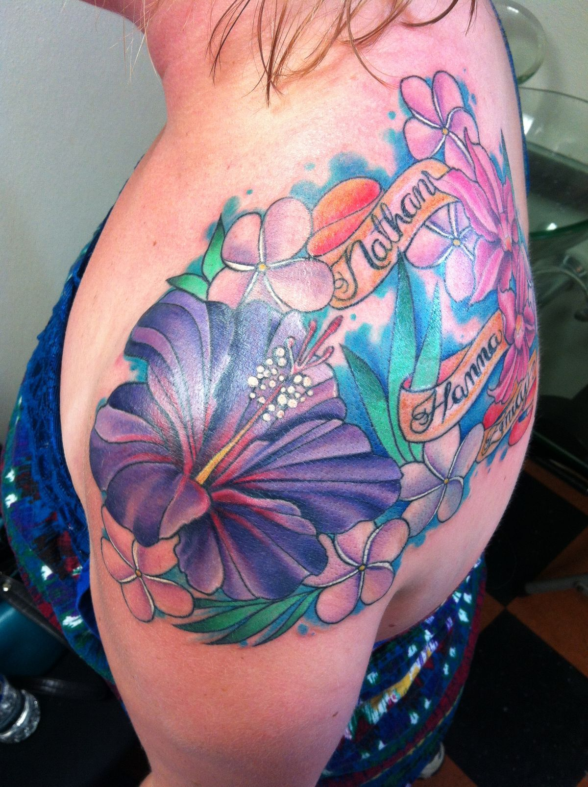 Exotic flower tattoos