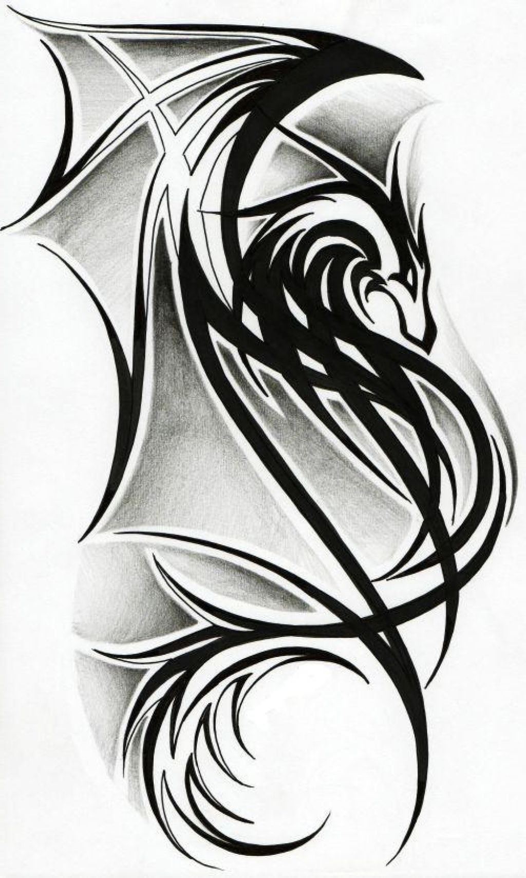 Pin Vikki Alger On Tattoo Ideas Tribal Dragon Tattoos Dragon intended for proportions 1024 X 1708