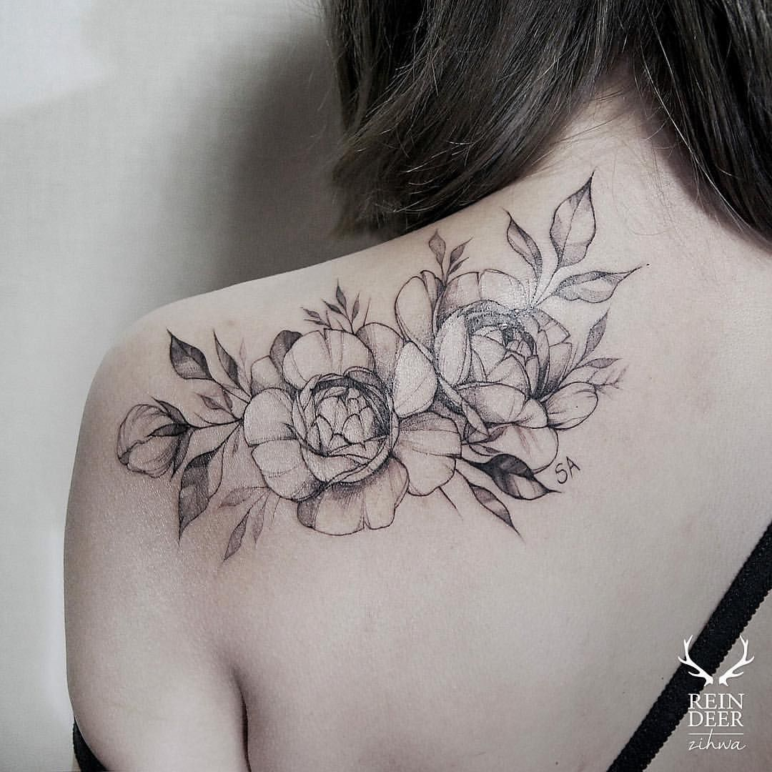 Placement And Fine Lines Ink Skin Tattoos Flower Tattoo with regard to proportions 1080 X 1080