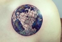 Planet Earth Tattoo Tatoo Globe throughout measurements 796 X 1006