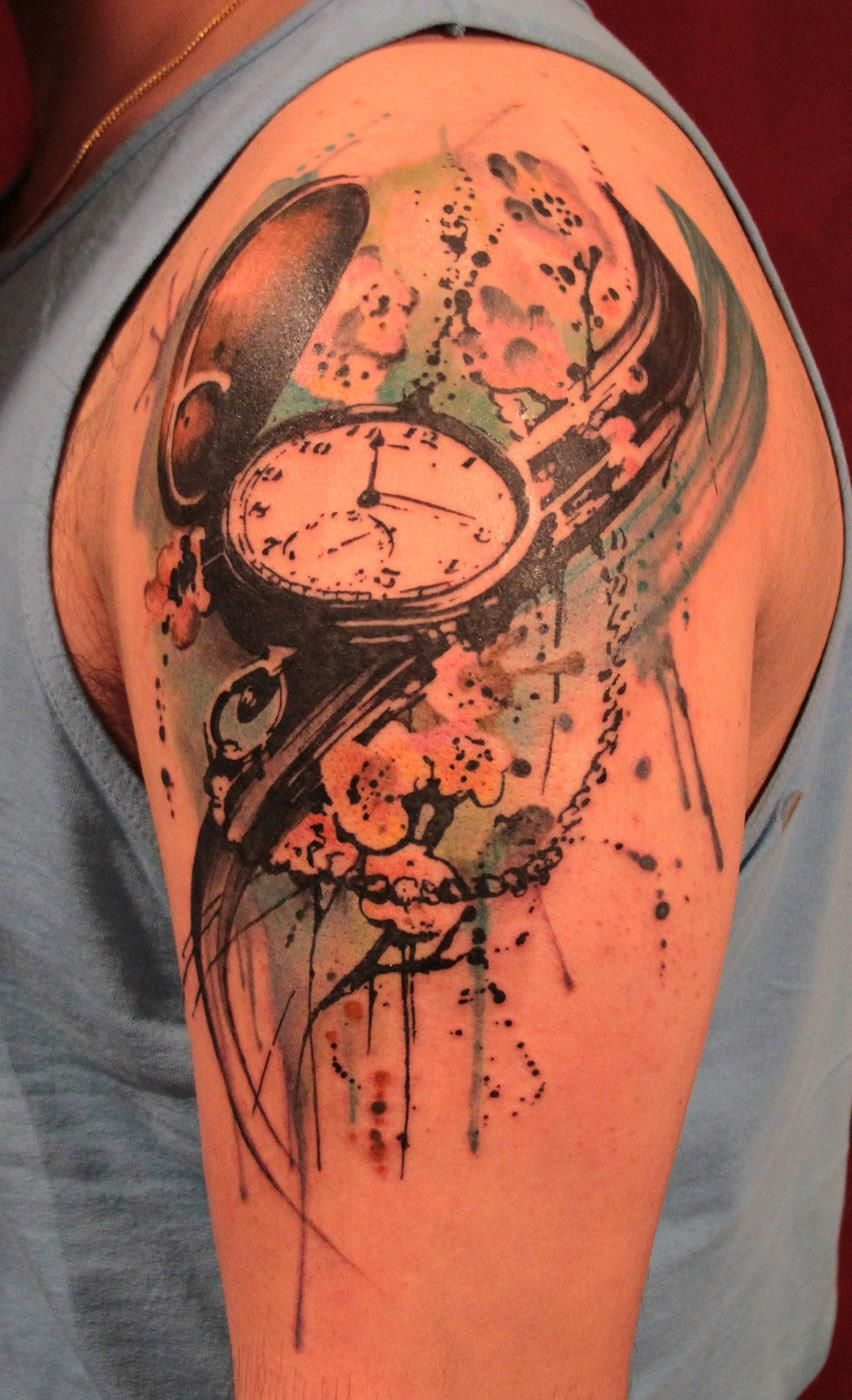 Pocket Watch Gene Coffey Tattoo Culture In Brooklyn Ny Cool for proportions 852 X 1400