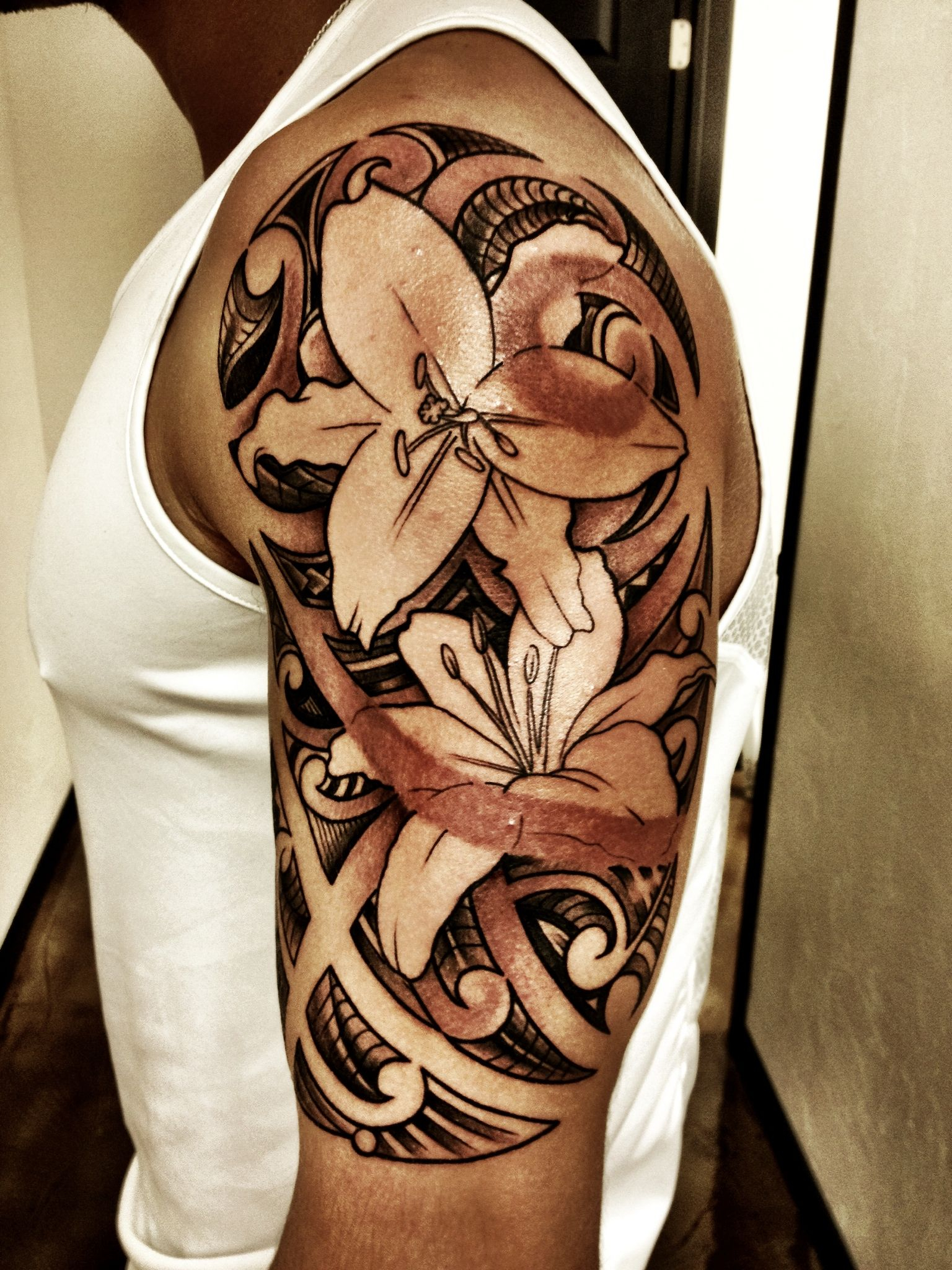 Polynesian Floral Tattoo Design Tattoos Samoan Tattoo Tribal regarding dimensions 1536 X 2048