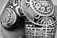 Polynesian Shoulder Chest Tattoos Pooino Yrondi Pooino Yrondi intended for proportions 2448 X 3047