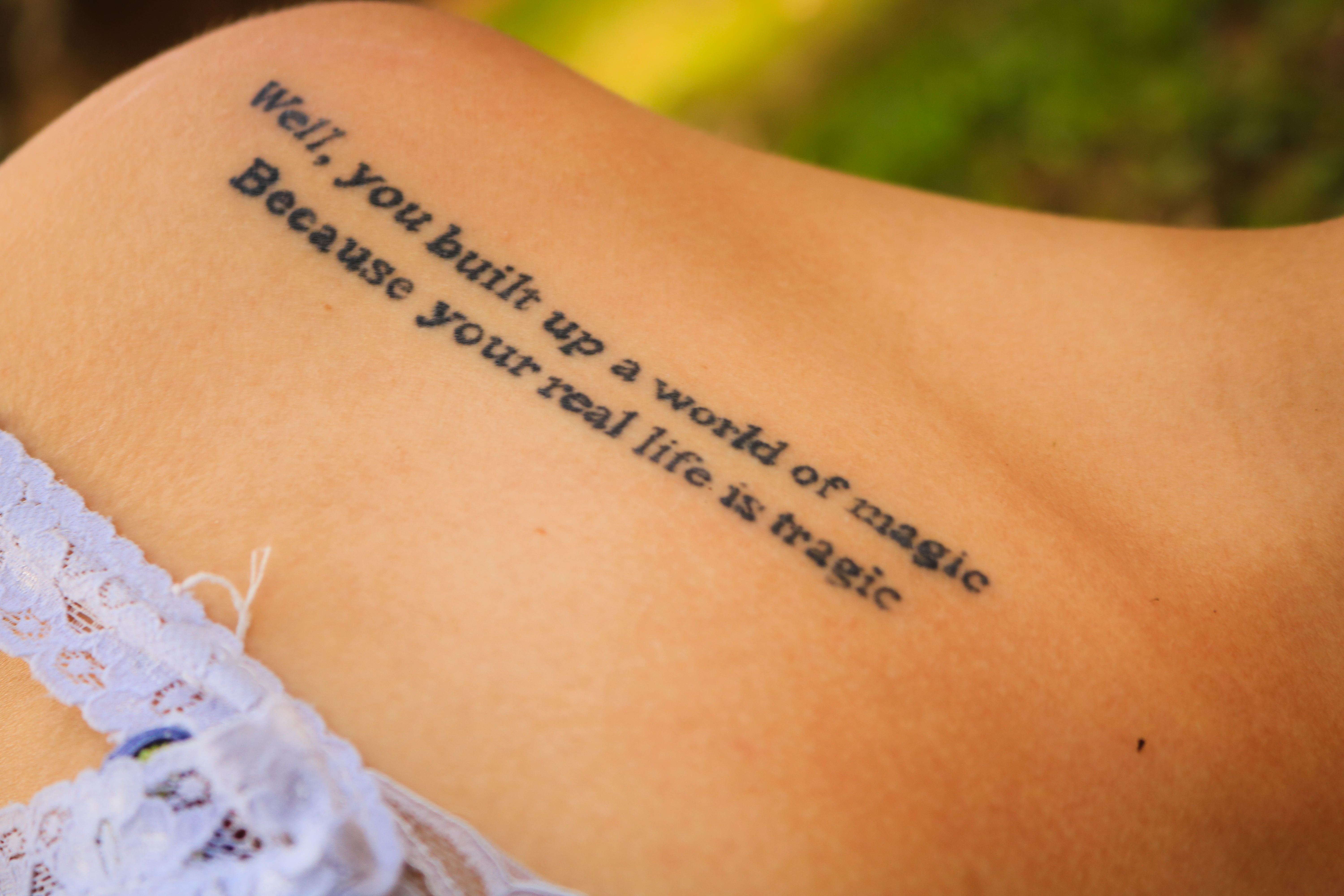 Quotation Tattoos Lovetoknow with regard to proportions 6000 X 4000