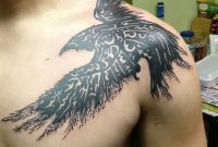 Raven Tattoo On Shoulder Chestback Tattoos Raven Tattoo Bird with measurements 1456 X 1221