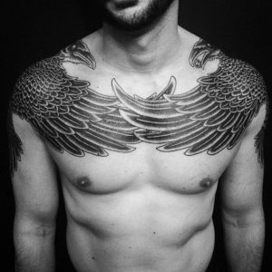 Ravens Tattoos On Man Both Shoulders Tatoos Viking Tattoos with regard to dimensions 1080 X 1080