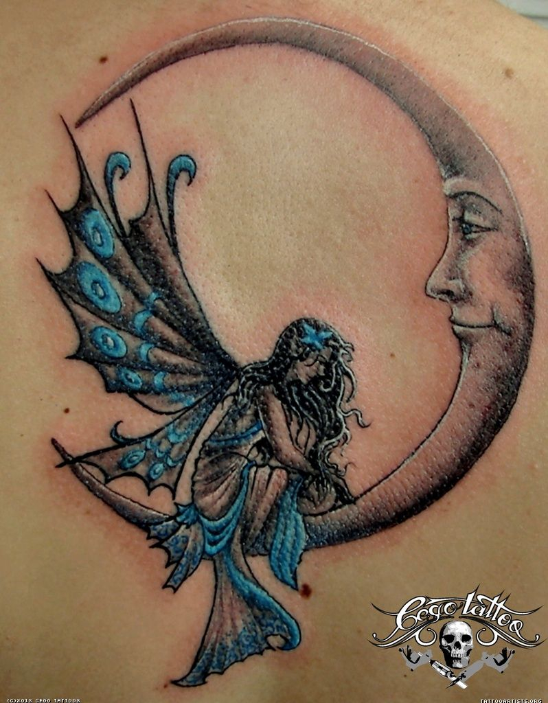 Related Moon Tattoo Sun Fairy Tattoo Moon Fairy Tattoo Meaning regarding si...