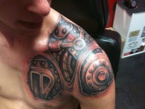 Robot Chest And Shoulder Tattoo Tattoomagz Tattoo Designs in measurements 2048 X 1536