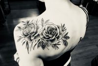 Rose Shoulder Tattoo In Black Shading Tattoo Ideas Shoulder in proportions 4032 X 3024