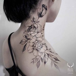 Rose Tattoo On Neck Best Tattoo Ideas Gallery for proportions 1080 X 1080