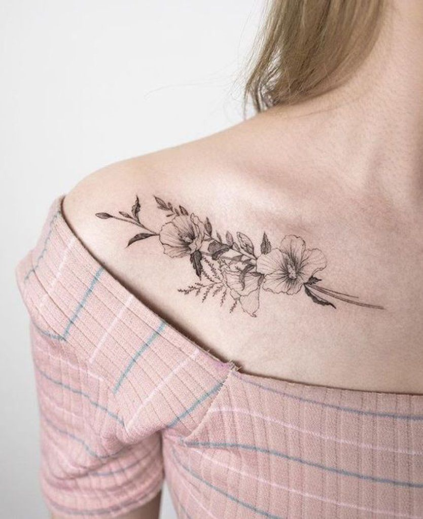 Sexy Tattoos For Women Vintage Black Flower Shoulder Tattoo Tatt in proportions 834 X 1024