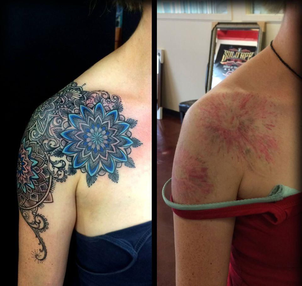 Shouilder Mandala Cover Up Tattoo Design Nice Minimal Touches Of pertaining to measurements 960 X 909