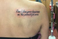 Shoulder Blade Tattoo Dont Lose Your Happiness On The Pursuit For with regard to size 1000 X 1334