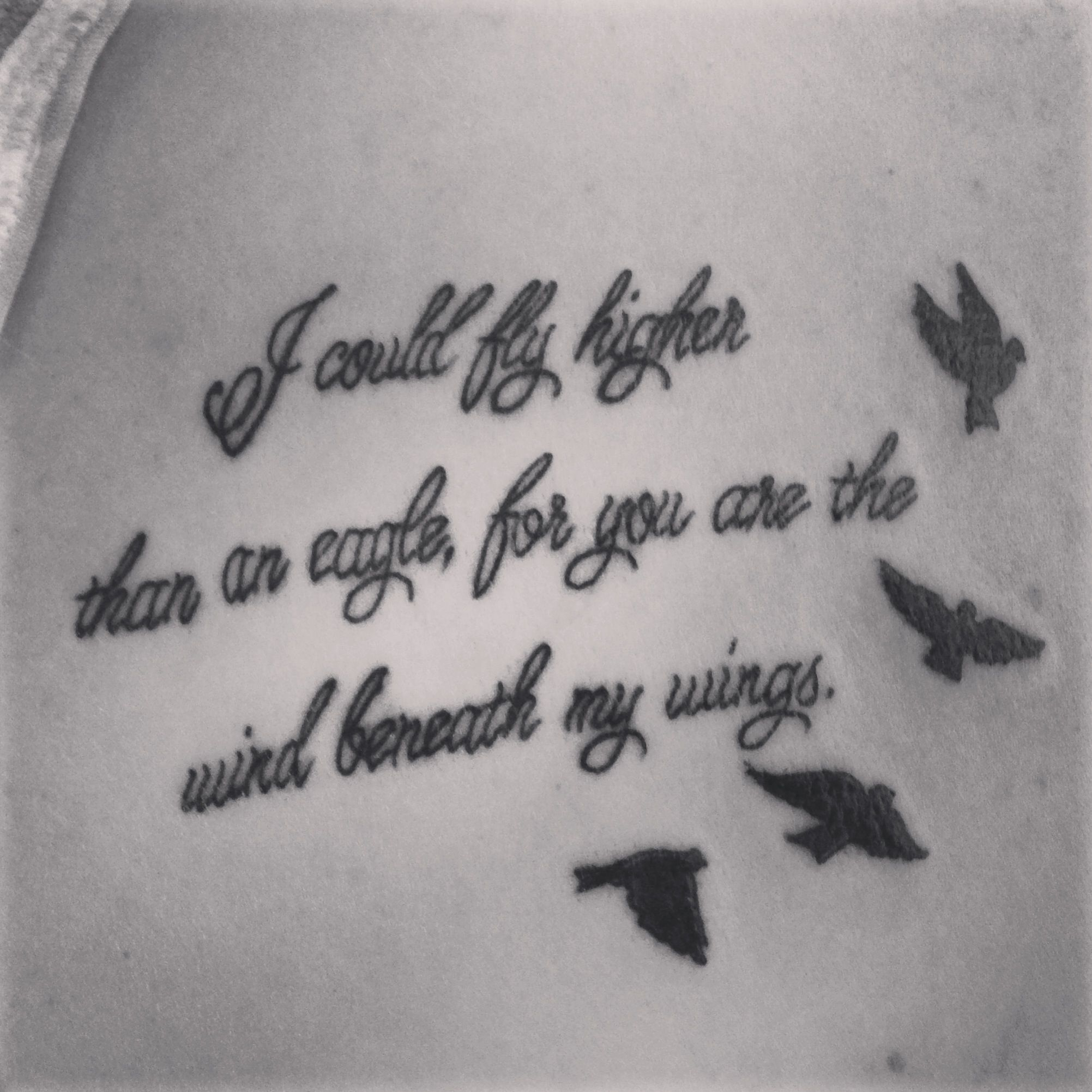 Shoulder Blade Tattoo Wind Beneath My Wings Lyrics In Memory Of My for proportions 2003 X 2003