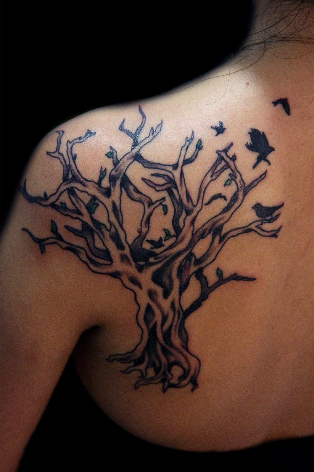 Shoulder Blade Tree Tattoo Creativefan with proportions 1061 X 1592