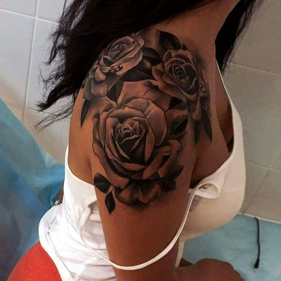 Shoulder Cap Sleeve Rose Tattoos Tattoos Rose Tattoos in sizing 960 X 960