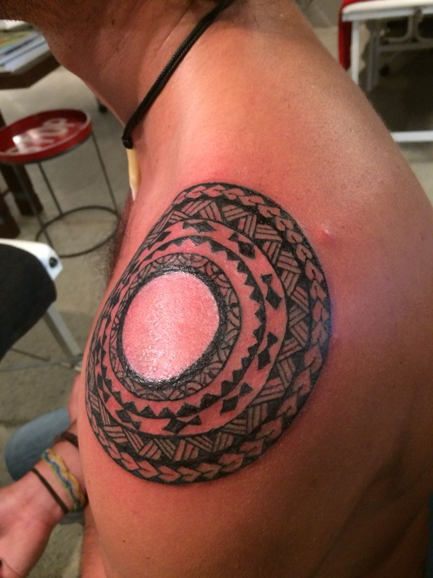 Shoulder Circular Tattoo Original Tattoos Tribal Tattoos intended for measurements 852 X 1136