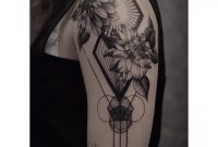 Shoulder Geometry Flowers Tattoo Best Tattoo Ideas Gallery in proportions 1080 X 1080