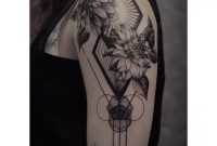 Shoulder Geometry Flowers Tattoo Best Tattoo Ideas Gallery with regard to measurements 1080 X 1080