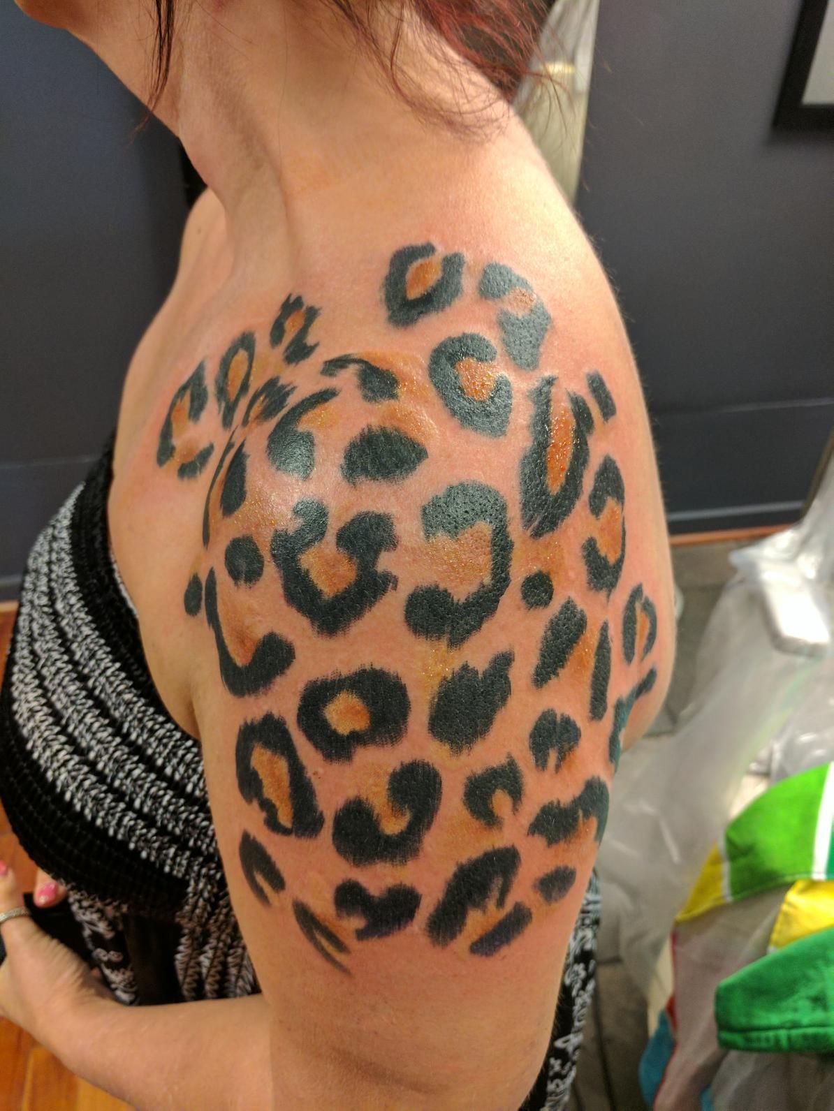 Shoulder Leopard Tattoo Tattoos Tattoos Tribal Tattoos regarding measurements 1194 X 1591
