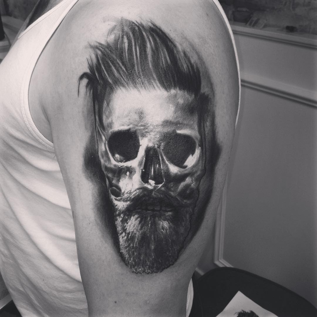 Shoulder Skull Tattoo Best Tattoo Ideas Gallery with sizing 1080 X 1080