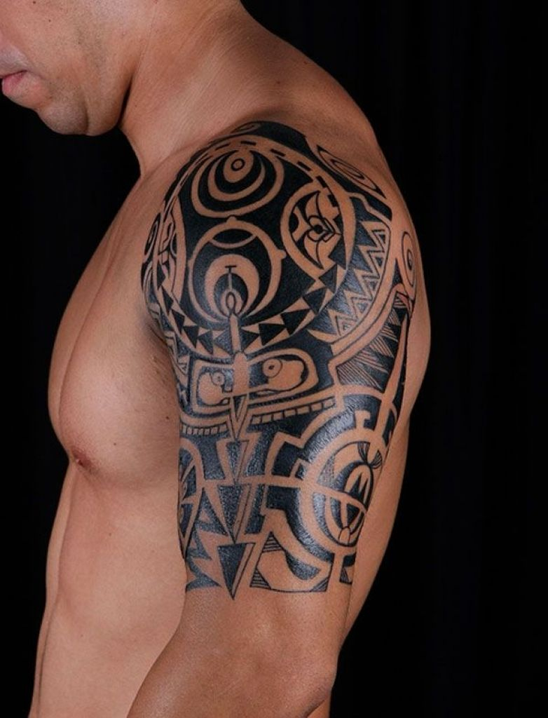 Shoulder Tattoos For Men Mens Shoulder Tattoo Ideas With Tattoo On inside measurements 782 X 1024