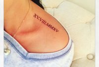 Shoulder Tattoowedding Date In Roman Numerals 1582015 Nearly A within size 960 X 979