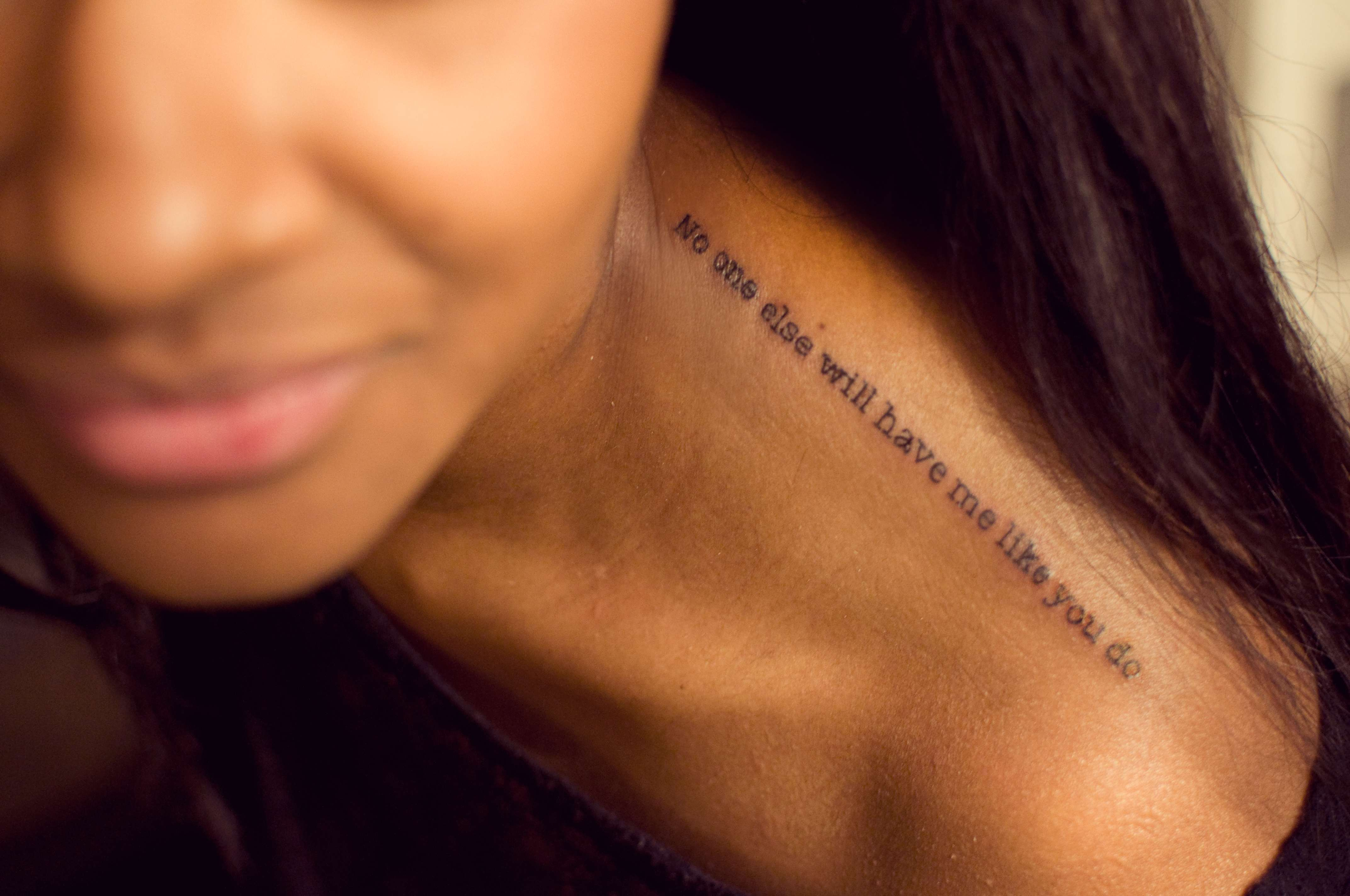 Shoulder Writing Tattoos inside dimensions 4288 X 2848