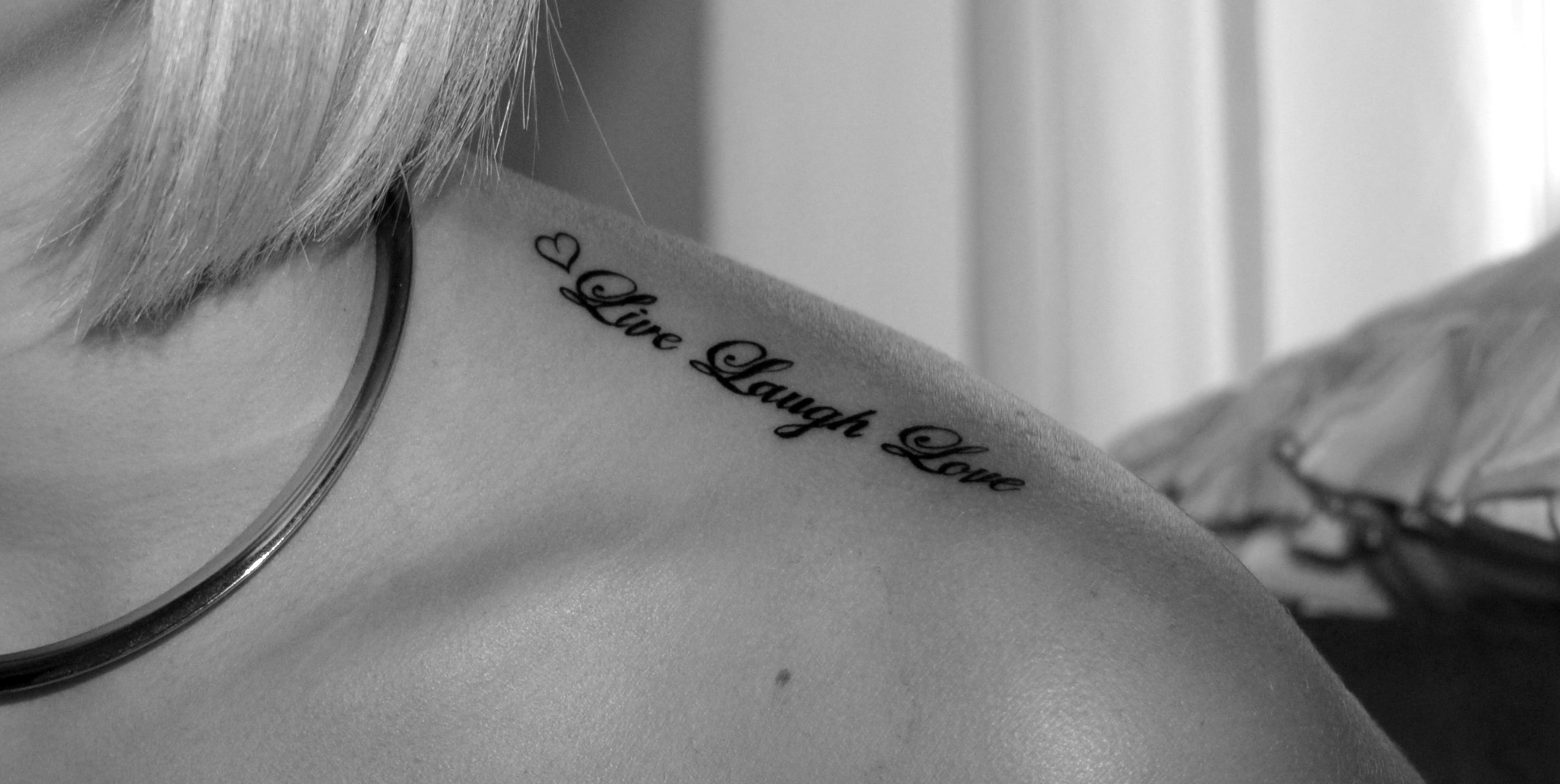 Shoulder Writing Tattoos within measurements 2133 X 1072