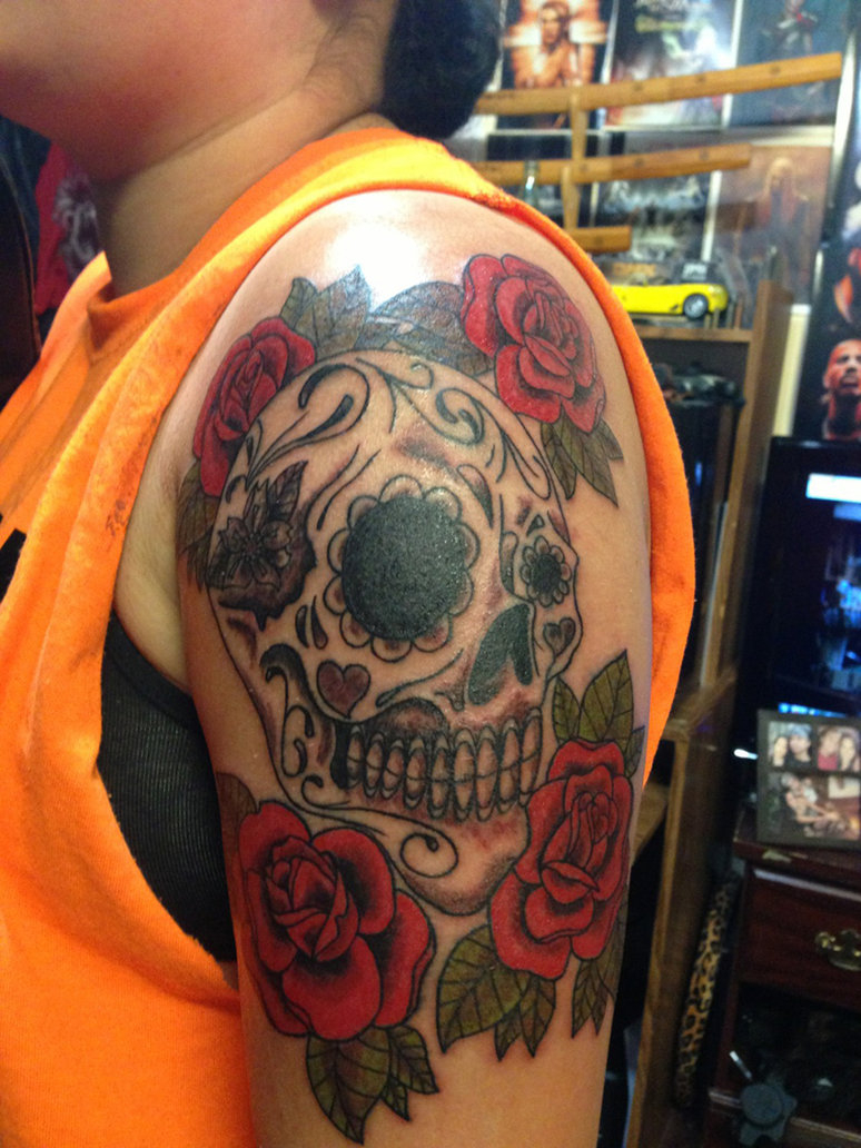Skull And Roses Tattoos Designs Ideas And Meaning Tattoos For You pertaining to measurements 774 X 1032