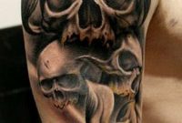 Skull Tattoo Shoulder Flowers Tattoos Skull Sleeve Tattoos with proportions 736 X 1317