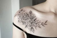 Small Delicate Shoulder Blade Tattoo Ideas For Women Floral Flower inside measurements 688 X 2048