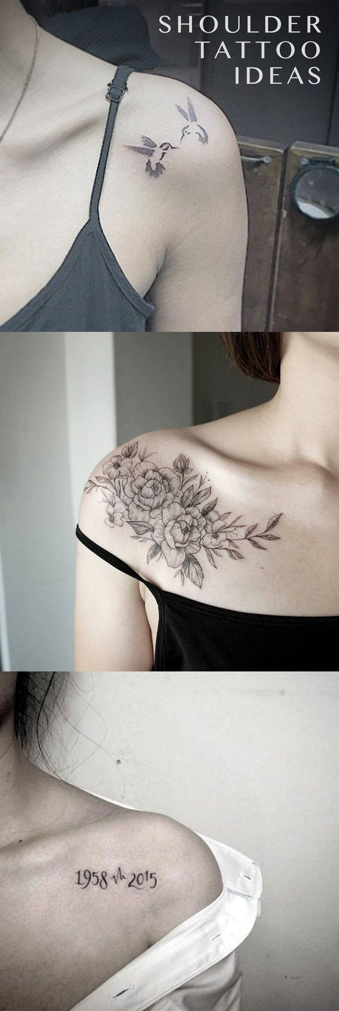 Small Delicate Shoulder Blade Tattoo Ideas For Women Floral Flower pertaining to dimensions 688 X 2048