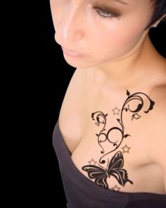 Small Female Chest Tattoos Cute Small Girly Tattoos Archives Tattoo throughout size 816 X 1024