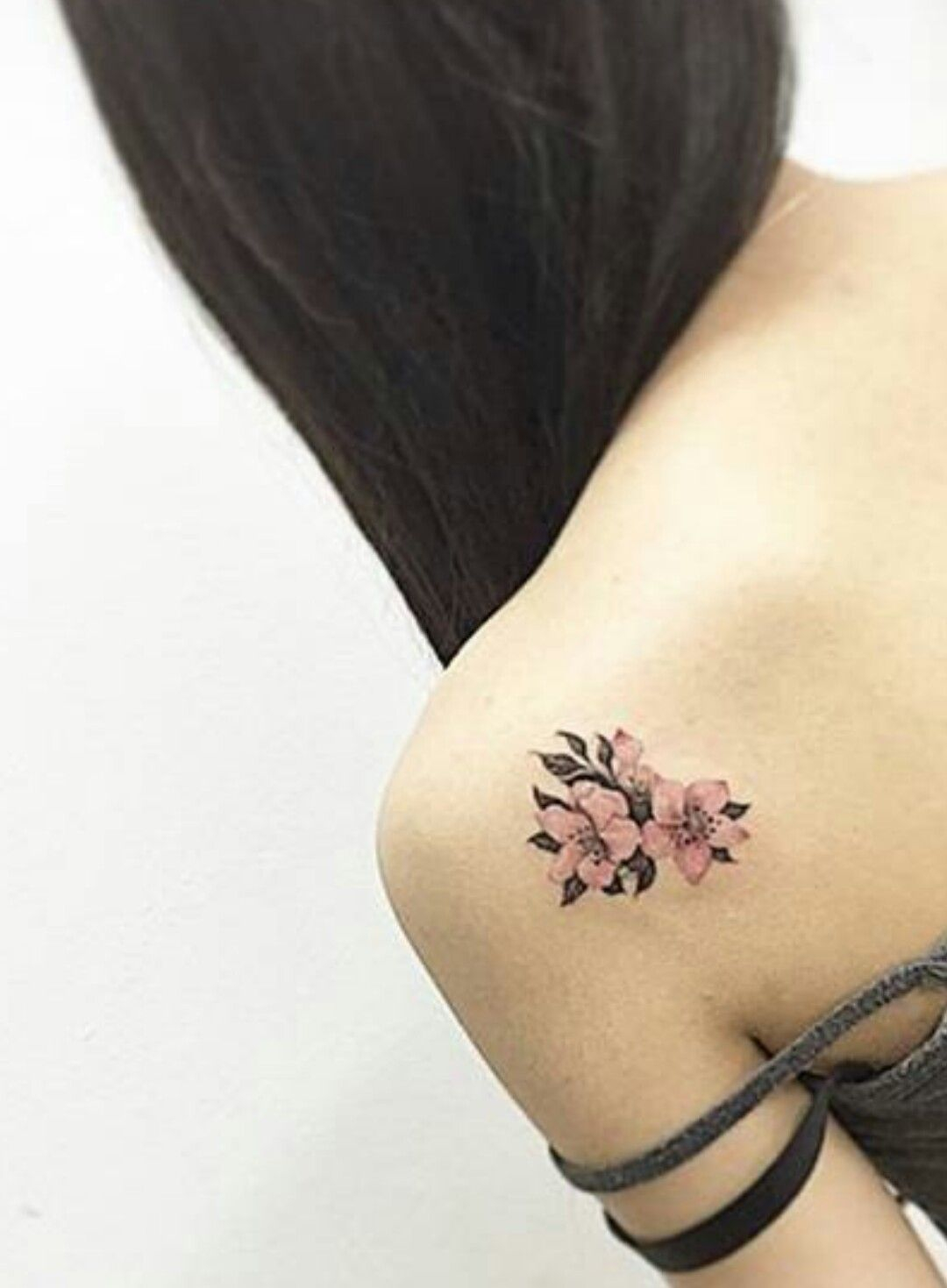 Small Flower Detail On Shoulder Tattoos Flower Tattoos Small pertaining to size 1080 X 1469